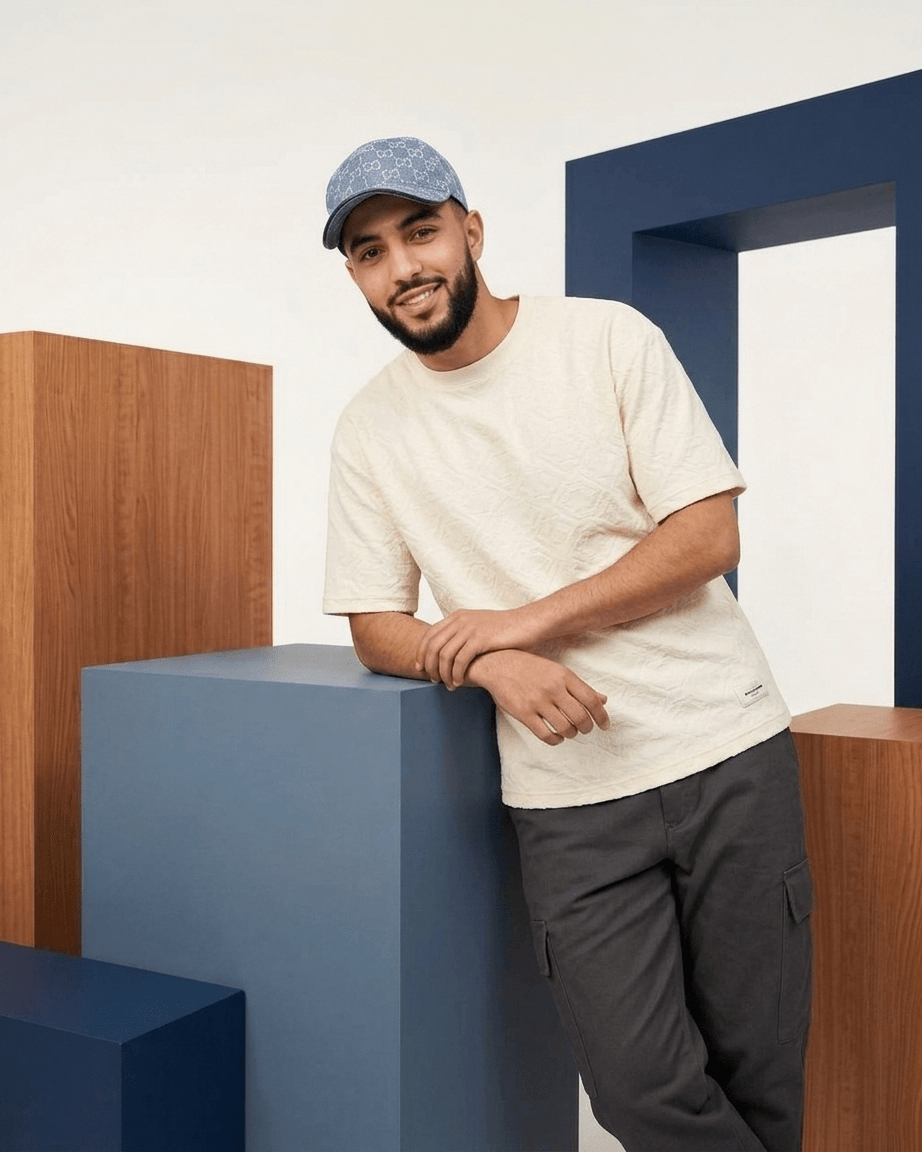Casquette GG en denim — alternate view