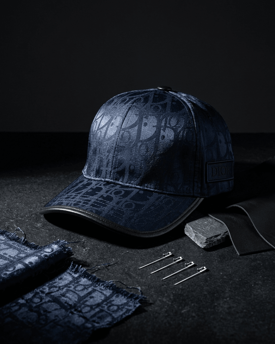 dior blue cap — alternate view
