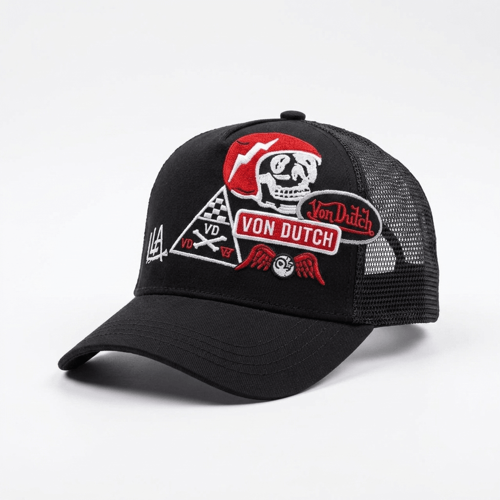 black cap — alternate view